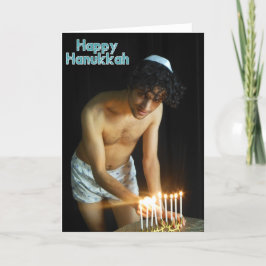 Cartão De Festividades Hanukkah feliz - Jonah