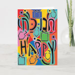 Cartão De Festividades Hanukkah Greeting Card Hanukkah Happy Art<br><div class="desc">"Hanukkah "Arte Feliz de Chanucá" - Cartão Saudável com Envelope. Personalize apagando o texto na dentro do cartão de saudação e substituindo por sua própria mensagem. Escolha seu estilo, cor e tamanho de fonte favoritos. Todos os elementos podem ser editados (rotacionados, movidos, excluídos, redimensionados etc.) Obrigados para parar e comprar....</div>