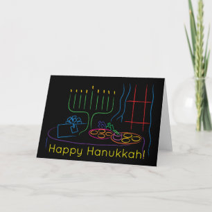 Cartão De Festividades Hanukkah Greeting Card Personalize with envelope