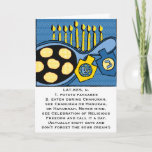 Cartão De Festividades Hanukkah Greeting Card "Potato Pancakes"<br><div class="desc">Latkes/Potato Pancakes Hanukkah Greeting Card Personalize by deleting text and replacing with your own message. Choose your favorite font size, color, and style. Thanks for stopping and shopping by. Much appreciated. Happy Hanukkah/Chanukah/Hanukah :) Size: Standard (5" x 7") Birthdays or holidays, good days or hard days, Zazzle’s customized greeting cards...</div>