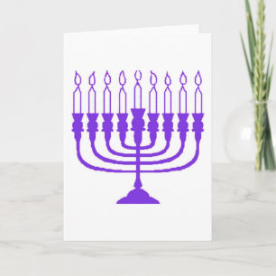 Cartão De Festividades Hanukkah Menorah
