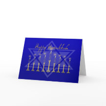 Hanukkah Menorah Blue