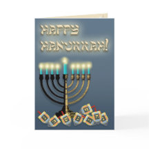 Hanukkah Menorah e Dreidels