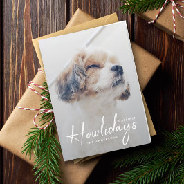 Cartão De Festividades Happiest Howlidays | Mínimo de Natal para o Cão