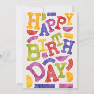 CARTÃO DE FESTIVIDADES HAPPY BIRTHDAY