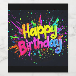 Cartão De Festividades Happy Birthday Flat Holiday Card