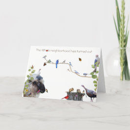 Cartão De Festividades Happy Birthday from the whole Neighborhood