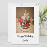 Cartão De Festividades Happy birthday Linda<br><div class="desc">Happy birthday Linda</div>