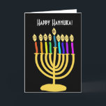 Cartão De Festividades Happy Channukah Menora / Chanukia<br><div class="desc">hanuka,  hannuka,  hannukah,  hanukah,  hannukkah,  hanukkah,  chanuka,  channuka,  channukah,  chanukah,  channukkah,  chanukkah chanukia,  chanukkia,  hanukia,  hanukkia,  menora,  mennora,  menorra holiday,  holidays,  jewish,  judaism,  "happy hanukkah",  happy face",  candelabra, </div>