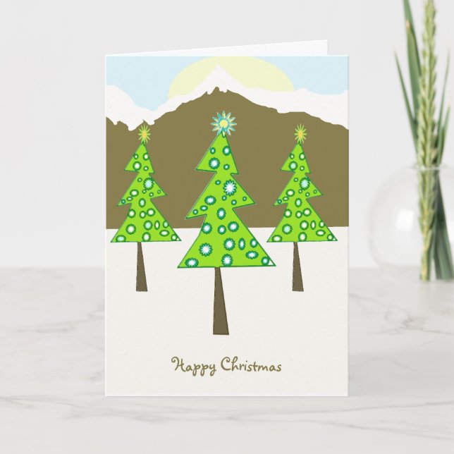 Cartão De Festividades Happy Christmas (Frente)