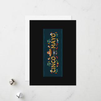 Cartão De Festividades Happy Cinco de May Greeting Card