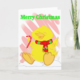 Cartão De Festividades Happy Duck Christmas Card