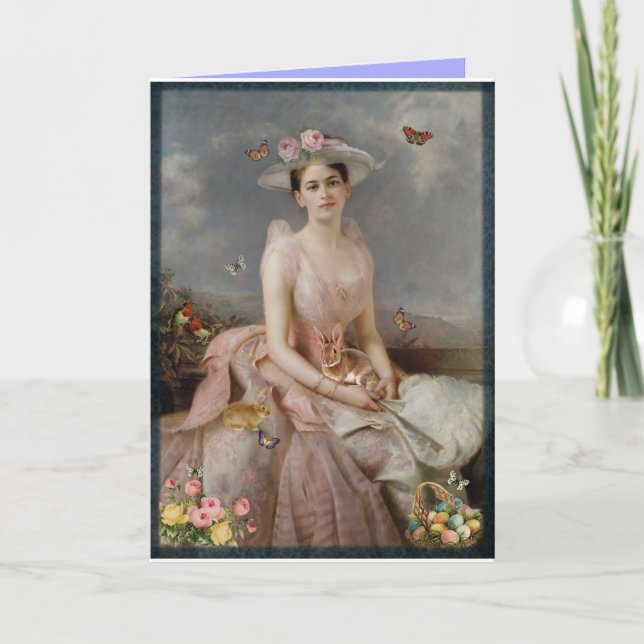 Cartão De Festividades Happy Easter (Frente)