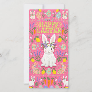 Cartão De Festividades Happy Easter Bunny Card