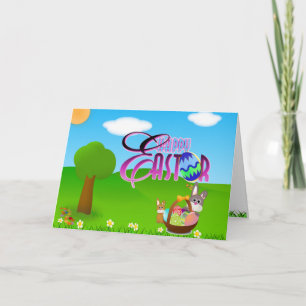 Cartão De Festividades Happy Easter Card