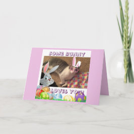 Cartão De Festividades Happy Easter for a cat lover