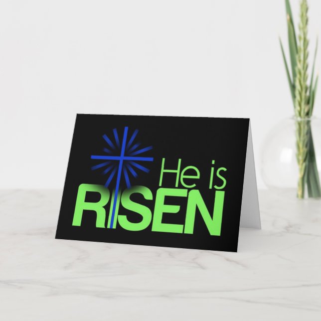 CARTÃO DE FESTIVIDADES ****HAPPY EASTER*** FOR "HE IS RISEN" (Frente)