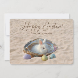 Cartão De Festividades Happy Easter from the Lowcountry Oyster Shell