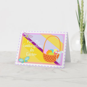 Cartão De Festividades Happy Easter Goddaughter Card