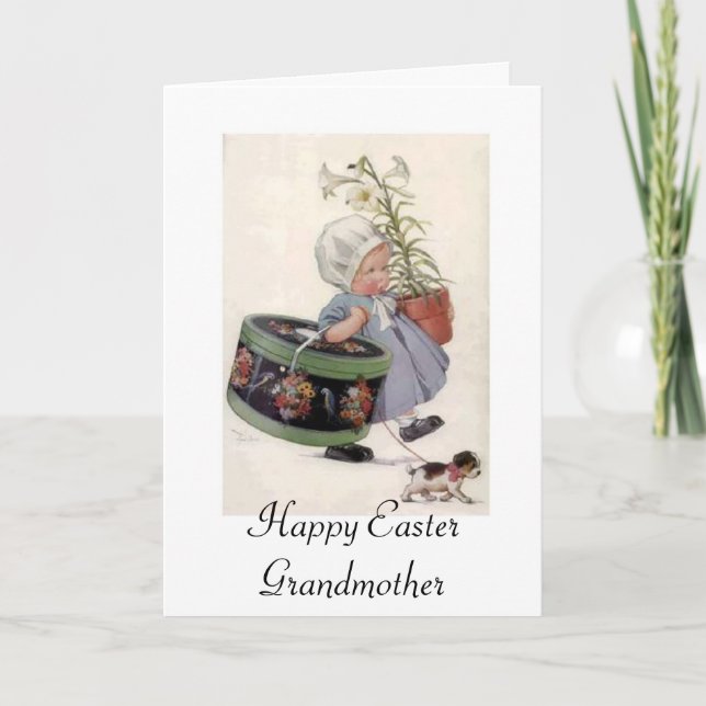 Cartão De Festividades Happy Easter Grandmother - Greeting Card (Frente)