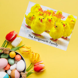 Cartão De Festividades Happy Easter personalized
