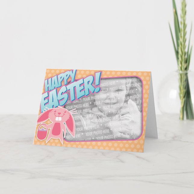 Cartão De Festividades Happy Easter Photo Card (Frente)