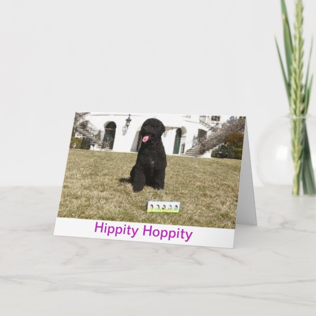 Cartão De Festividades Happy Easter - Sunny Obama Greeting Card (Frente)