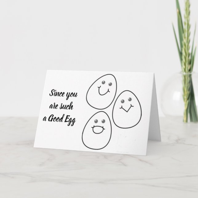 Cartão De Festividades ****HAPPY EASTER*** to A ****GOOD EGG**** (Frente)