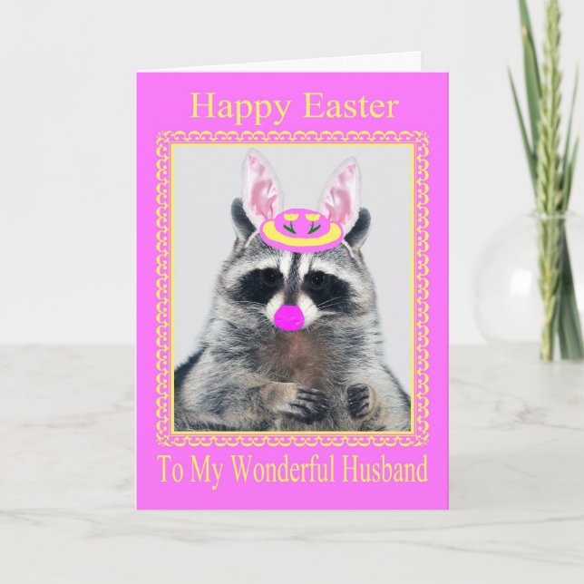 Cartão De Festividades Happy Easter To Husband Greeting Card (Frente)