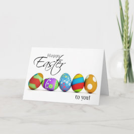 Cartão De Festividades Happy Easter Wishes Card