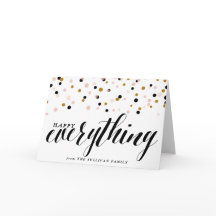 Happy Everything Confetti | Holiday Card