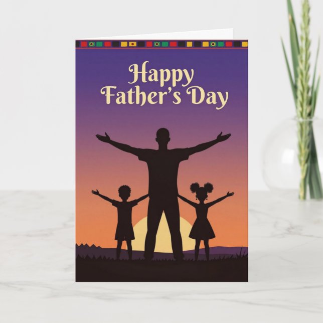 Cartão De Festividades Happy Father's Day Card (Frente)