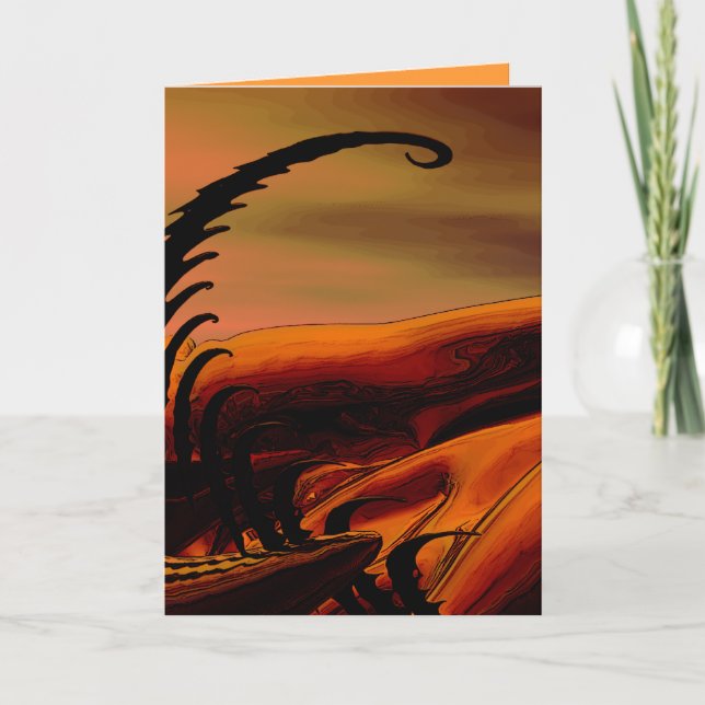 Cartão De Festividades Happy fractalling (Frente)