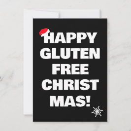 Cartão De Festividades Happy Gluten Free Christmas 