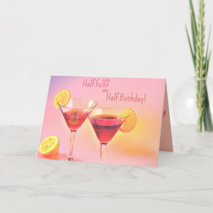 Cartão De Festividades Happy Half Birthday Card
