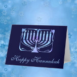 Cartão De Festividades Happy Hannukah<br><div class="desc">Personalizar com seu próprio texto</div>
