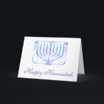 Cartão De Festividades Happy Hannukah<br><div class="desc">Personalizar com seu próprio texto</div>
