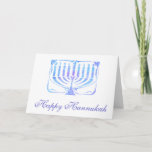 Cartão De Festividades Happy Hannukah<br><div class="desc">Personalizar com seu próprio texto</div>