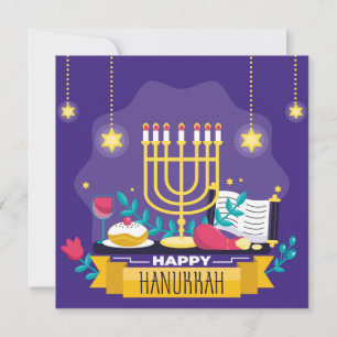 Cartão De Festividades Happy Hanukkah