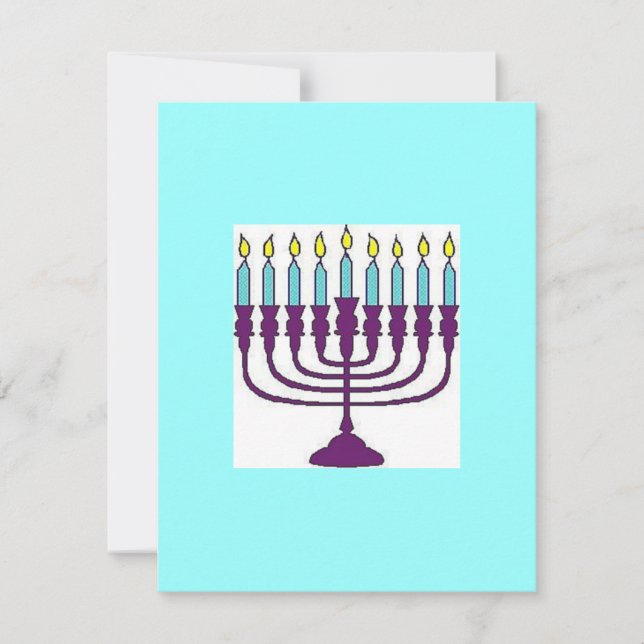 Cartão De Festividades Happy Hanukkah (Frente)