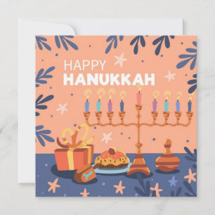 Cartão De Festividades Happy Hanukkah