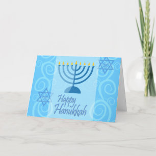 Cartão De Festividades Happy Hanukkah Card