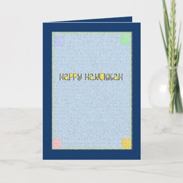 Cartão De Festividades Happy Hanukkah Greeting Card (Frente)