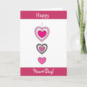 Cartão De Festividades Happy Hearts Valentine's Day Card