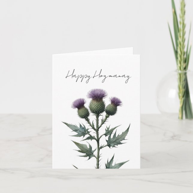 Cartão De Festividades Happy Hogmanay (Frente)