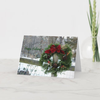 Cartão De Festividades Happy Holiday