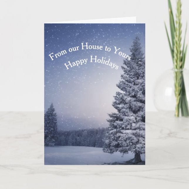 Cartão De Festividades Happy Holidays  (Frente)