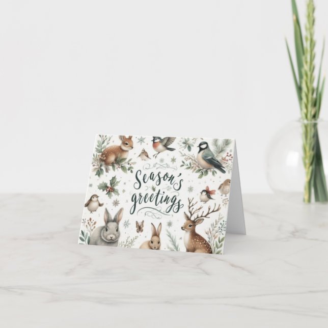 Cartão De Festividades Happy holidays (Frente)