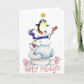 Cartão De Festividades Happy Holidays