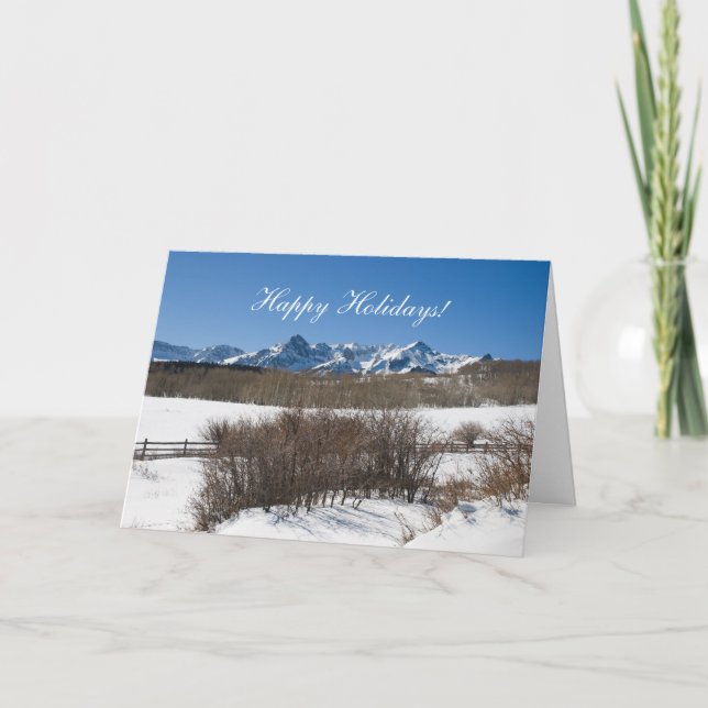 Cartão De Festividades Happy Holidays! (Frente)